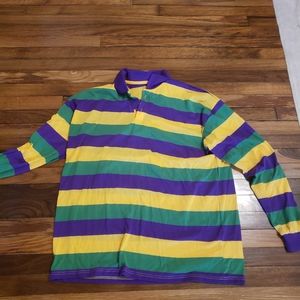 ADULT XXL mardis gras longsleeve shirt